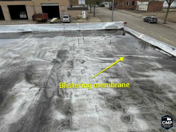 blistering membrane commercial roofs how to fix near me