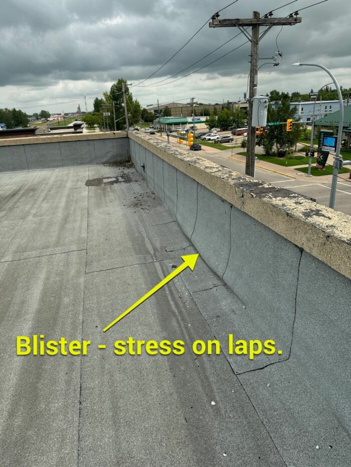 Seam Failures or Membrane Separation commercial roofs how to fix near me
