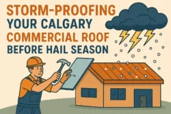 Storm proofing your Calgary commercial roof before hail season
