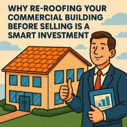 Why re-roofing your commercial building before selling is a smart investment