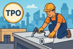 TPO roofing Calgary best commercial flat roof system for big box industrial buildings