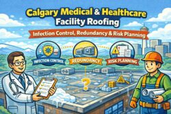Calgary medical healthcare facility roofing infection control redundancy risk planning