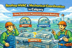 Rooftop HVAC mechanical coordination in Calgary how equipment placement impacts roofing
