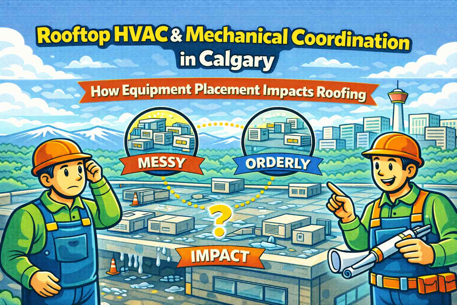 Rooftop HVAC mechanical coordination in Calgary how equipment placement impacts roofing