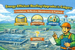 Energy efficient roofing upgrades in Calgary insulation reflective membranes payback