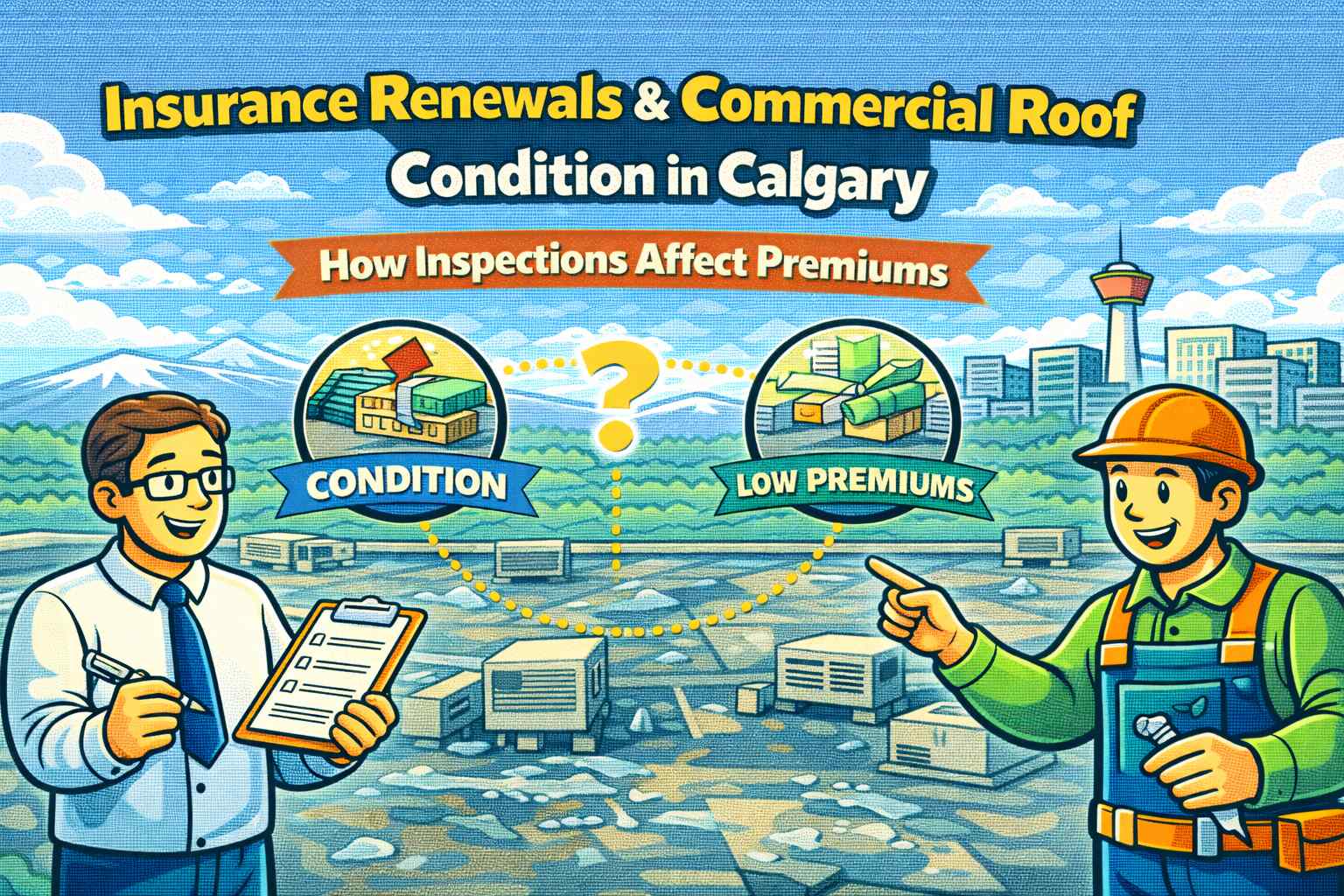 Insurance renewals commercial roof condition in Calgary how inspections affect premiums