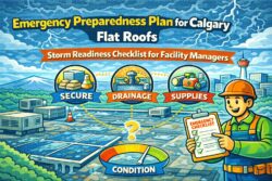 Emergency preparedness plan for Calgary flat roofs storm readiness checklist for facility managers