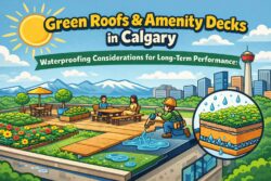 Green roofs amenity decks in Calgary waterproofing considerations for long term performance
