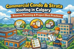 Commercial condo strata roofing in Calgary reserve planning project best practices