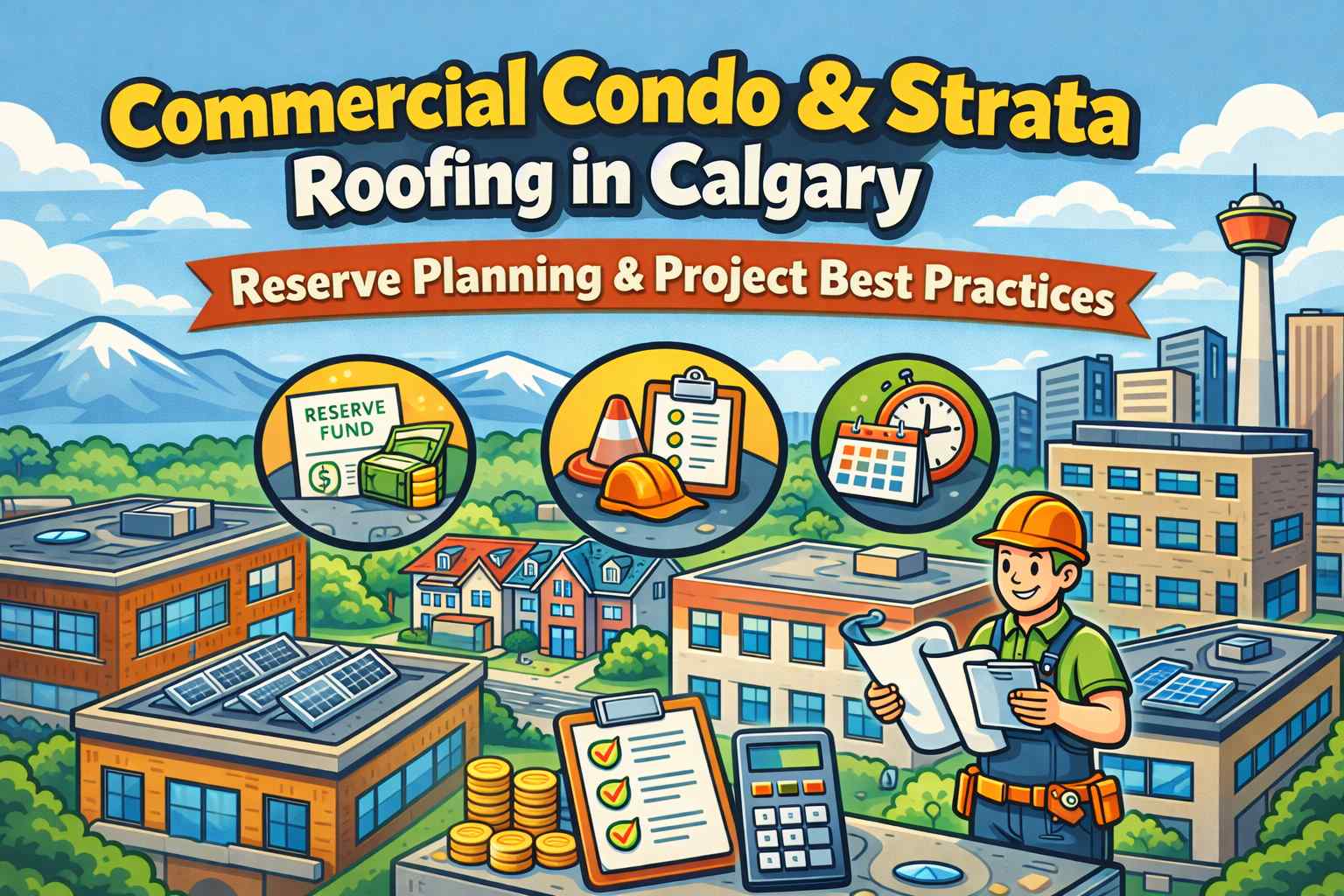 Commercial condo strata roofing in Calgary reserve planning project best practices