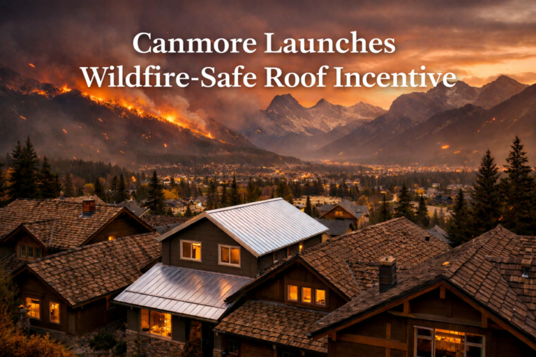 Canmore Launches Incentive Program to Help Homeowners Swap Combustible Roofs for Wildfire-Resistant Materials