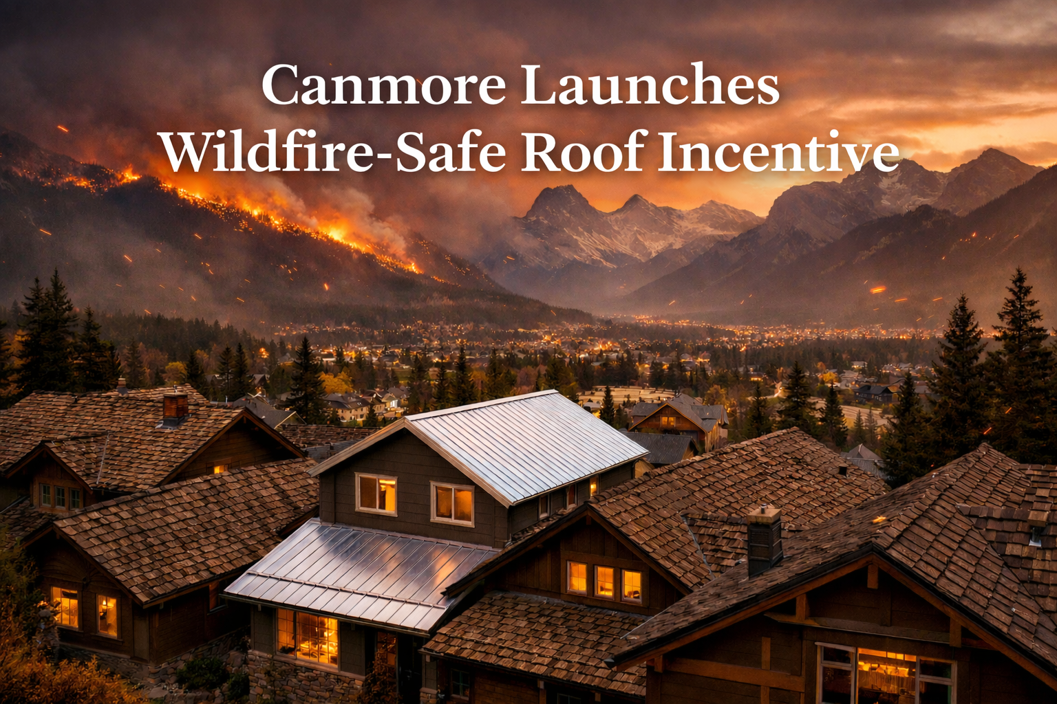 canmore wildfire safe roof incentive