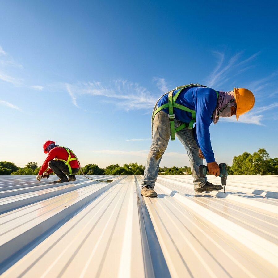 Commercial roof maintenance program in Calgary
